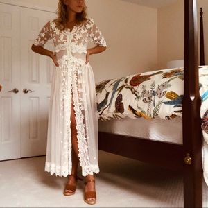 Beautiful Hawaiian Slip Overlay dress